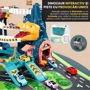 Set Piste Dinozauri cu Mașini Electrice – Distractiv și Educațional