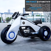 Motocicletă Electrică Interactivă – Distracție și Siguranță pentru Copii!
