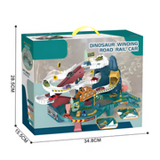 Set Piste Dinozauri cu Mașini Electrice – Distractiv și Educațional