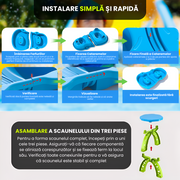 Masă de Joacă cu Apă și Nisip 3 Nivele pentru Copii – Set Complet cu Accesorii